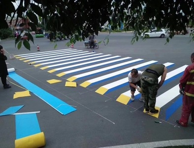 青海青海彩色路面标线施工